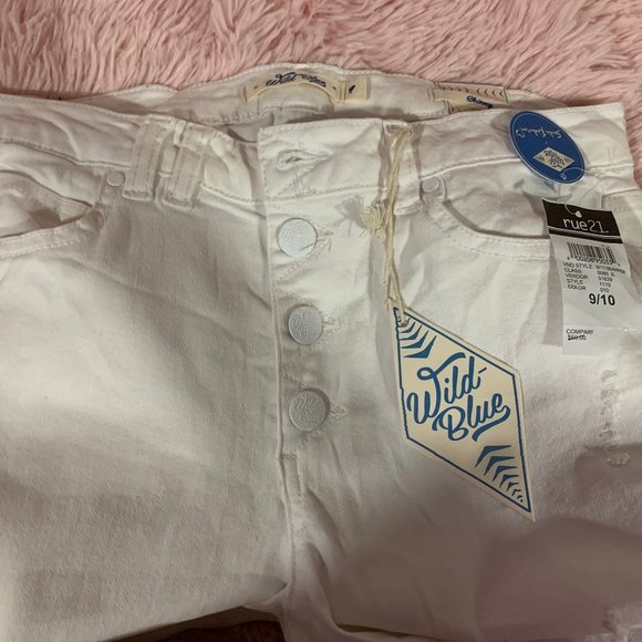 Wild Blue White Jeans Sz: 9/10 - Picture 3 of 5